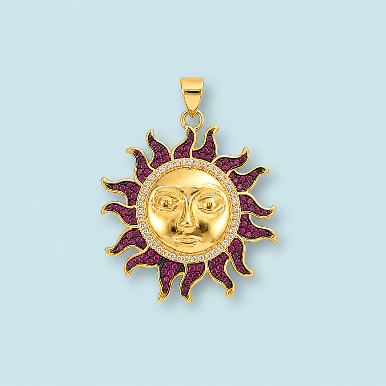 Sun Face Charm