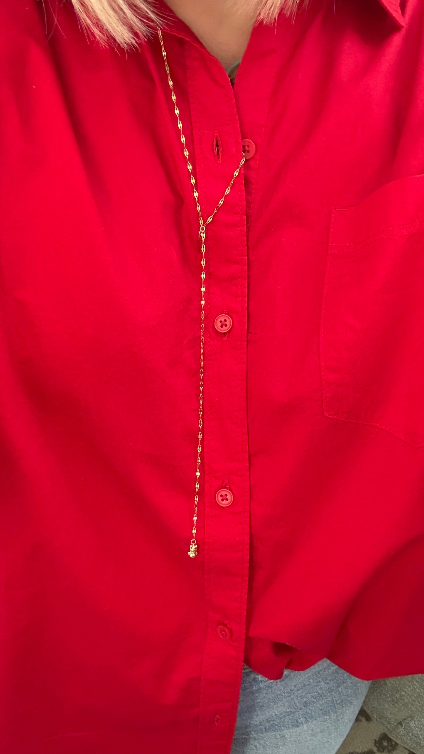 Lariat bear necklace