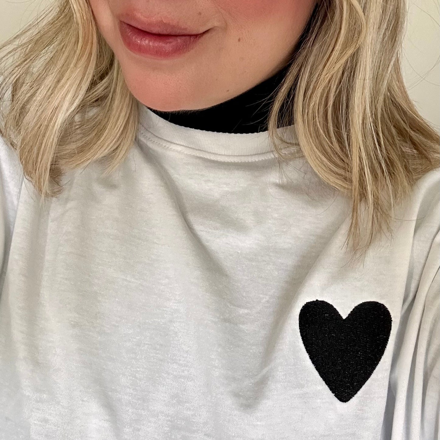 LOVE OVERSIZED EMBROIDERY T-SHIRT