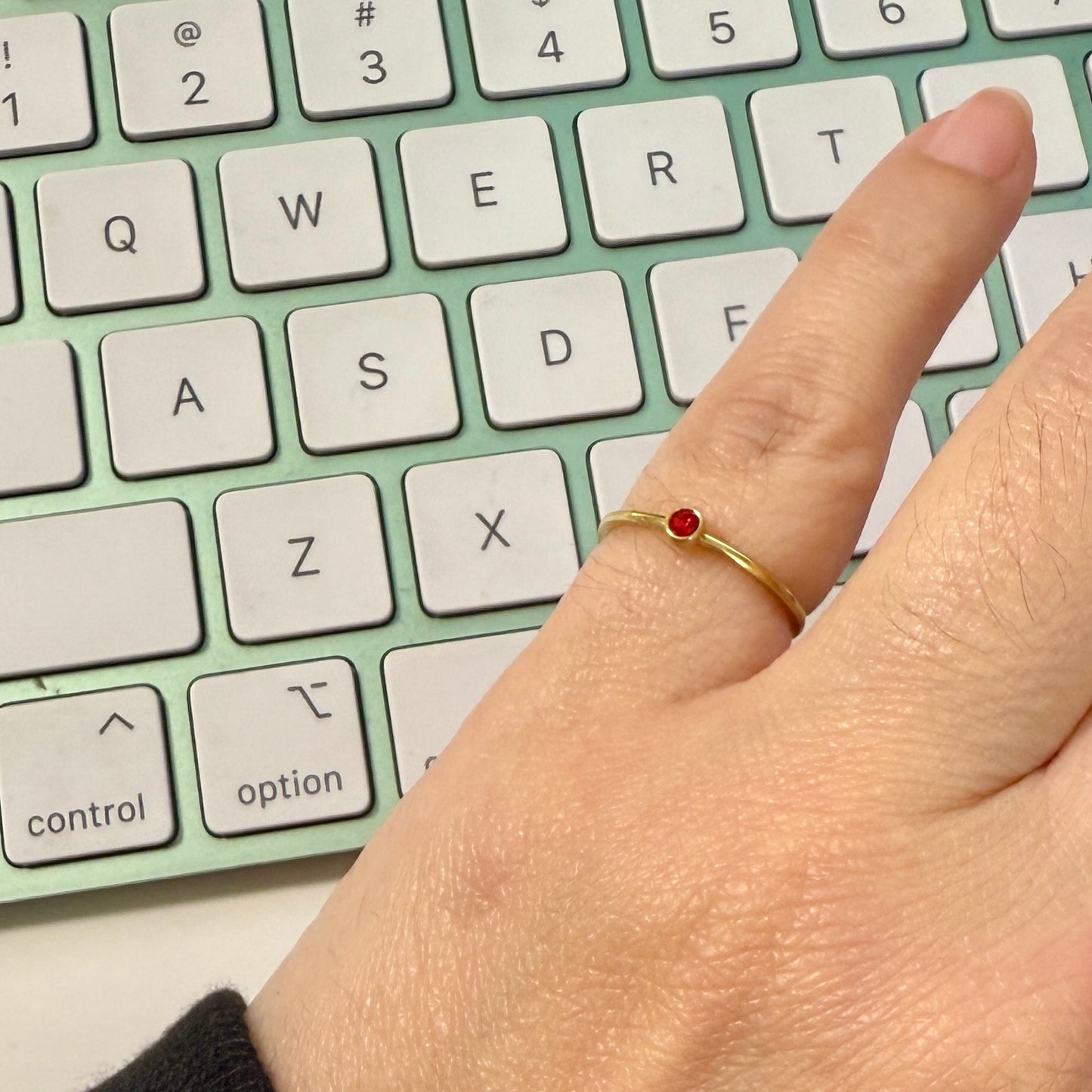 Birth stone rings