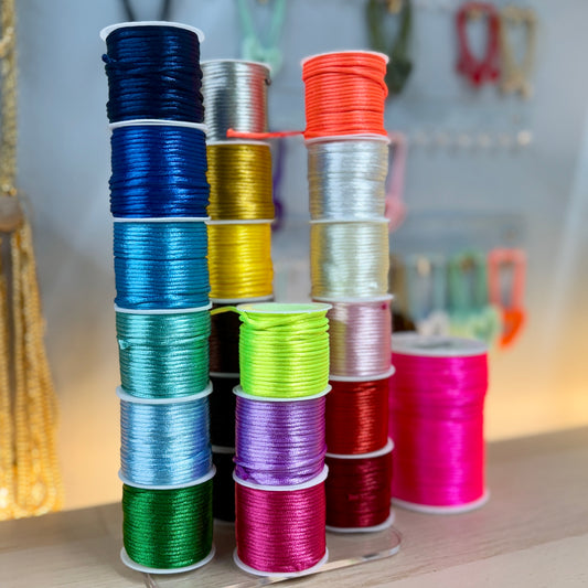 Silk initial bracelet