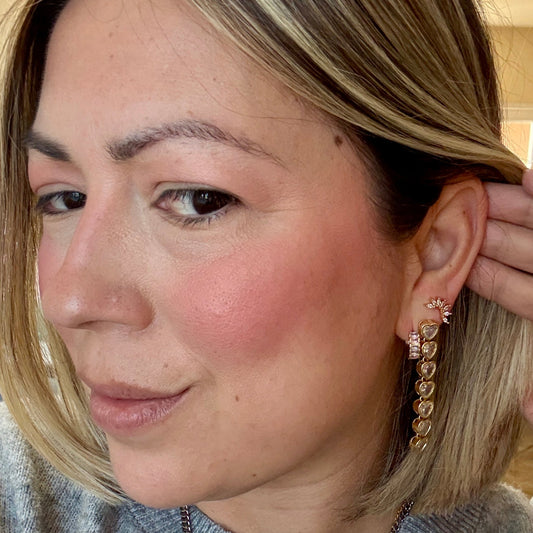 Mini pastel hoop earrings