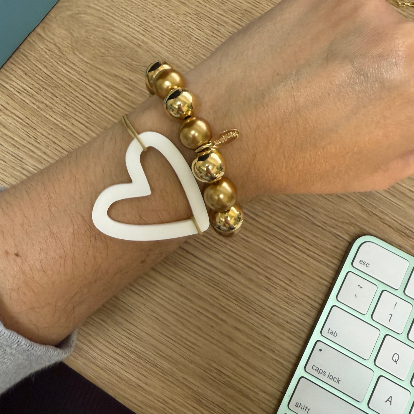 Gold Pearl Bracelet