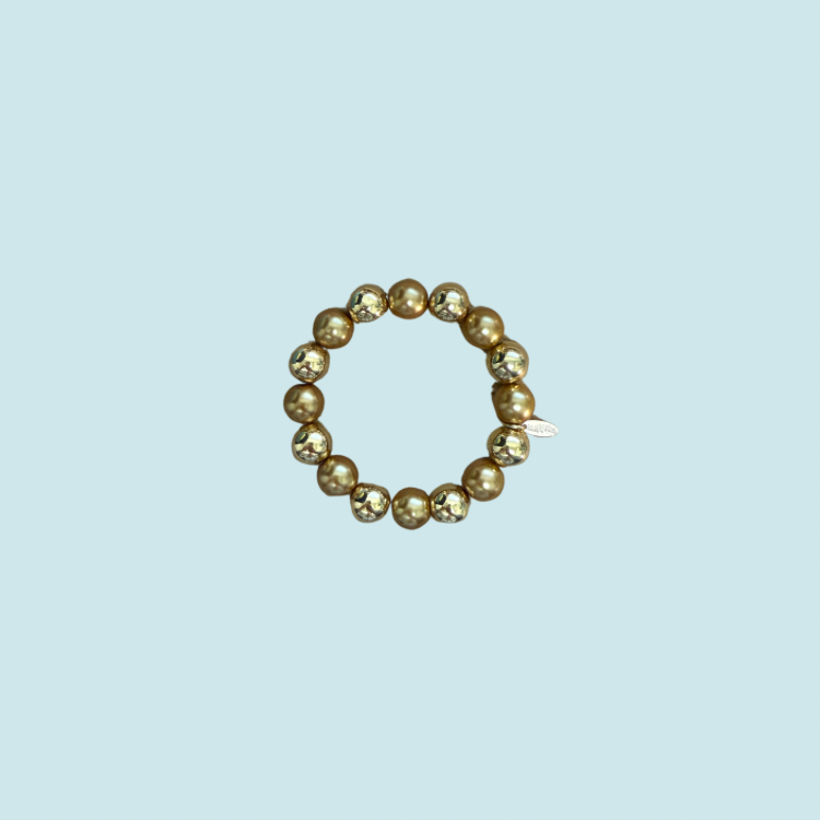 Gold Pearl Bracelet