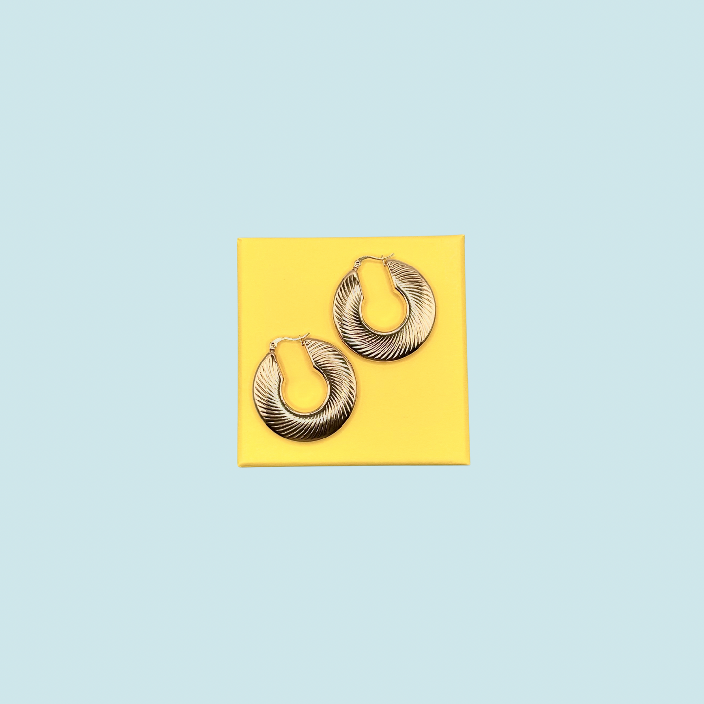 Hoops gold earrings