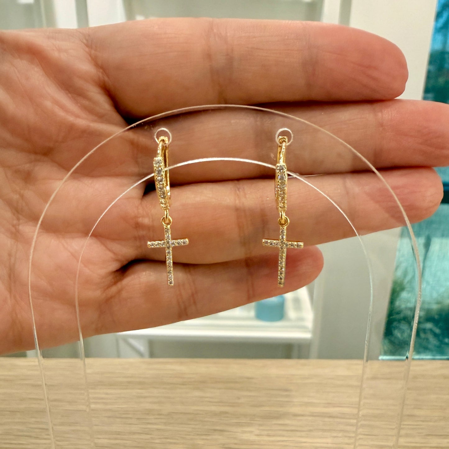 Fe y Luz earrings 🇧🇷💧