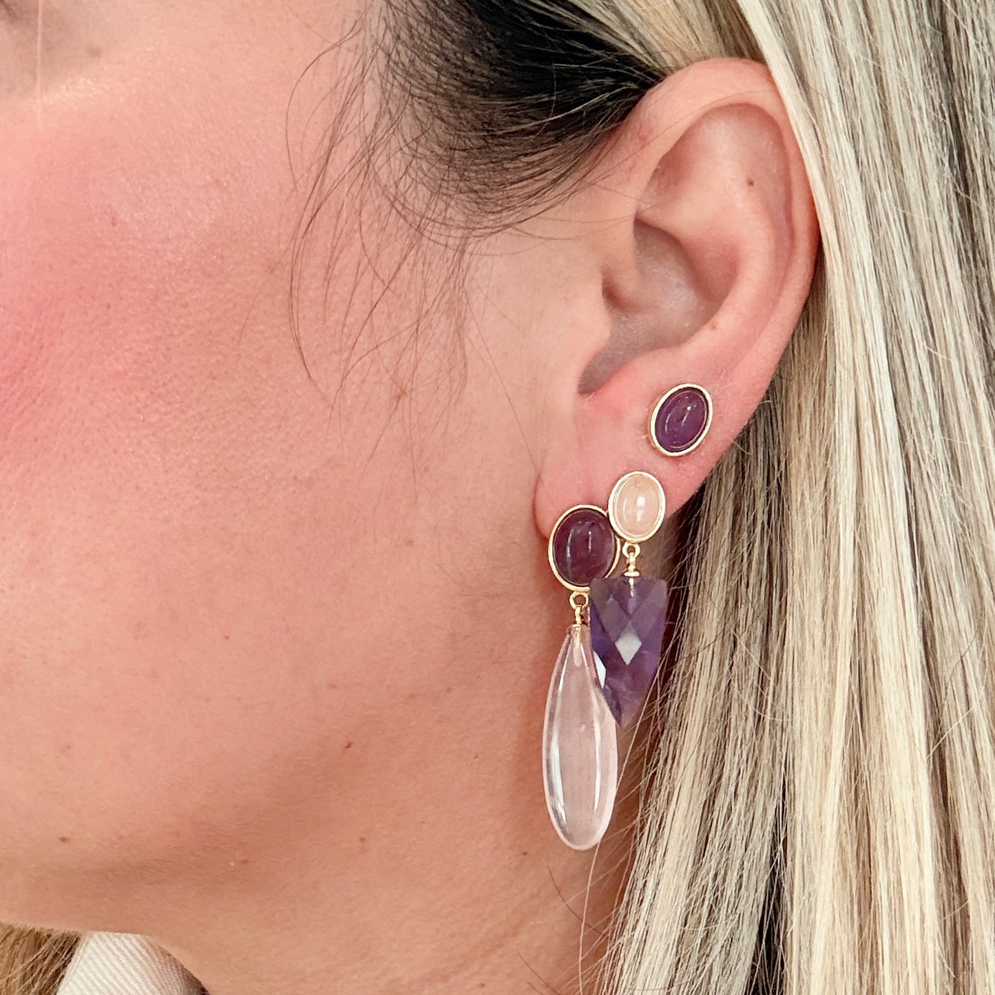Cuarzo Long Earring