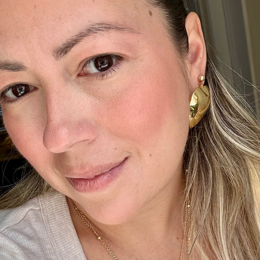 Chunky heart earrings