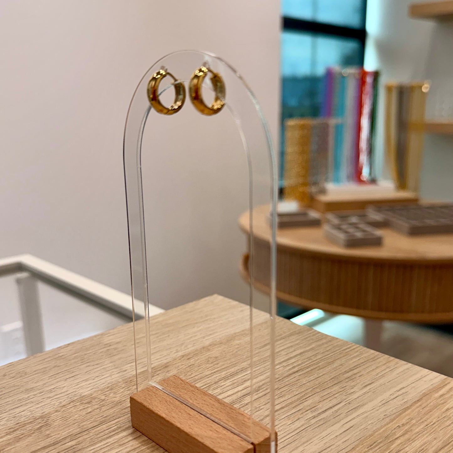 Mini Hoops gold earrings