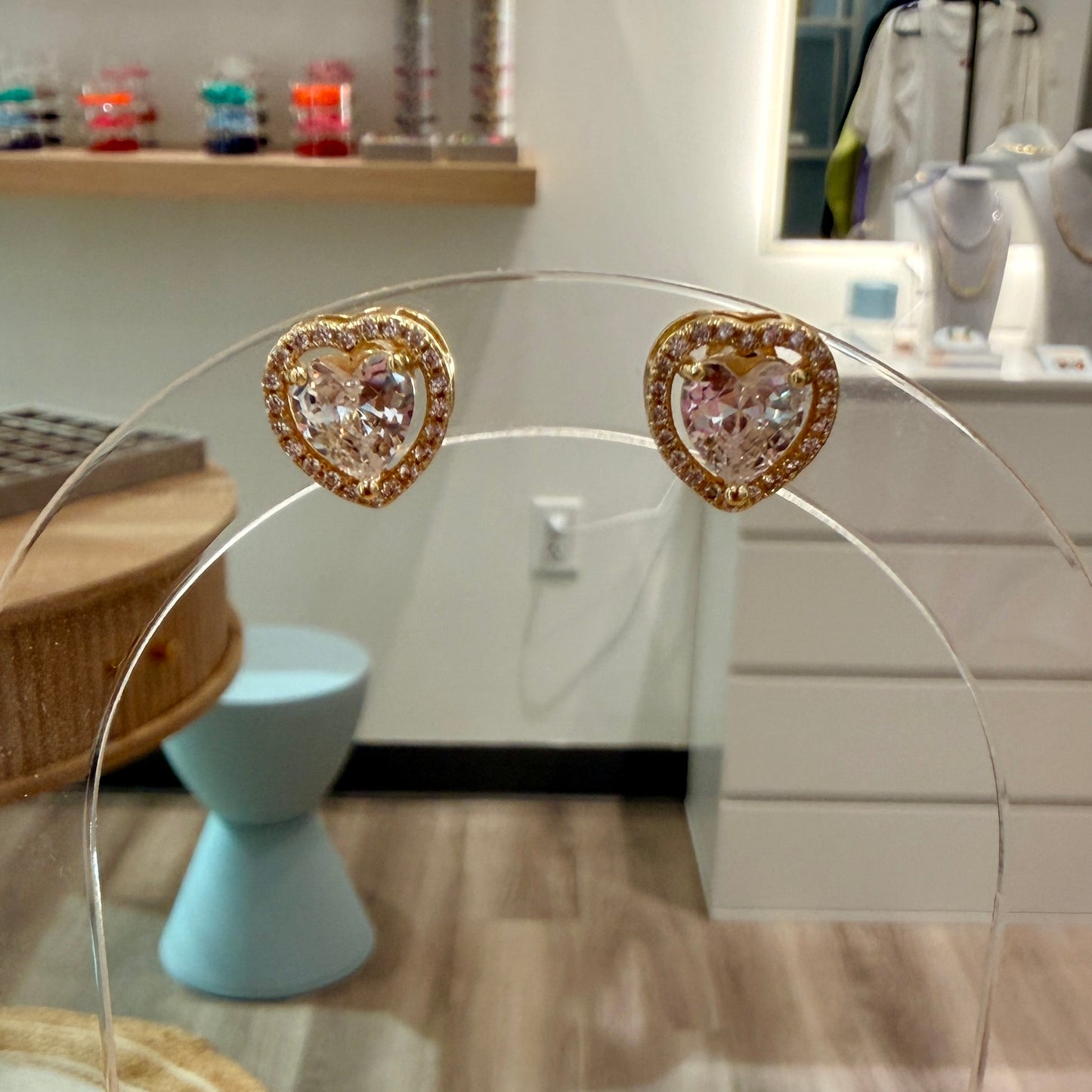 Lux heart earrings