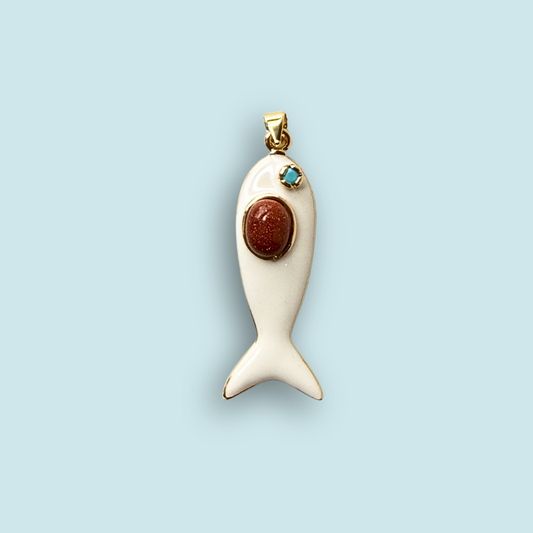 Stone Fish charm