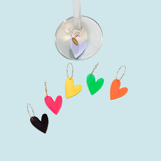 Glass Charm set of 6