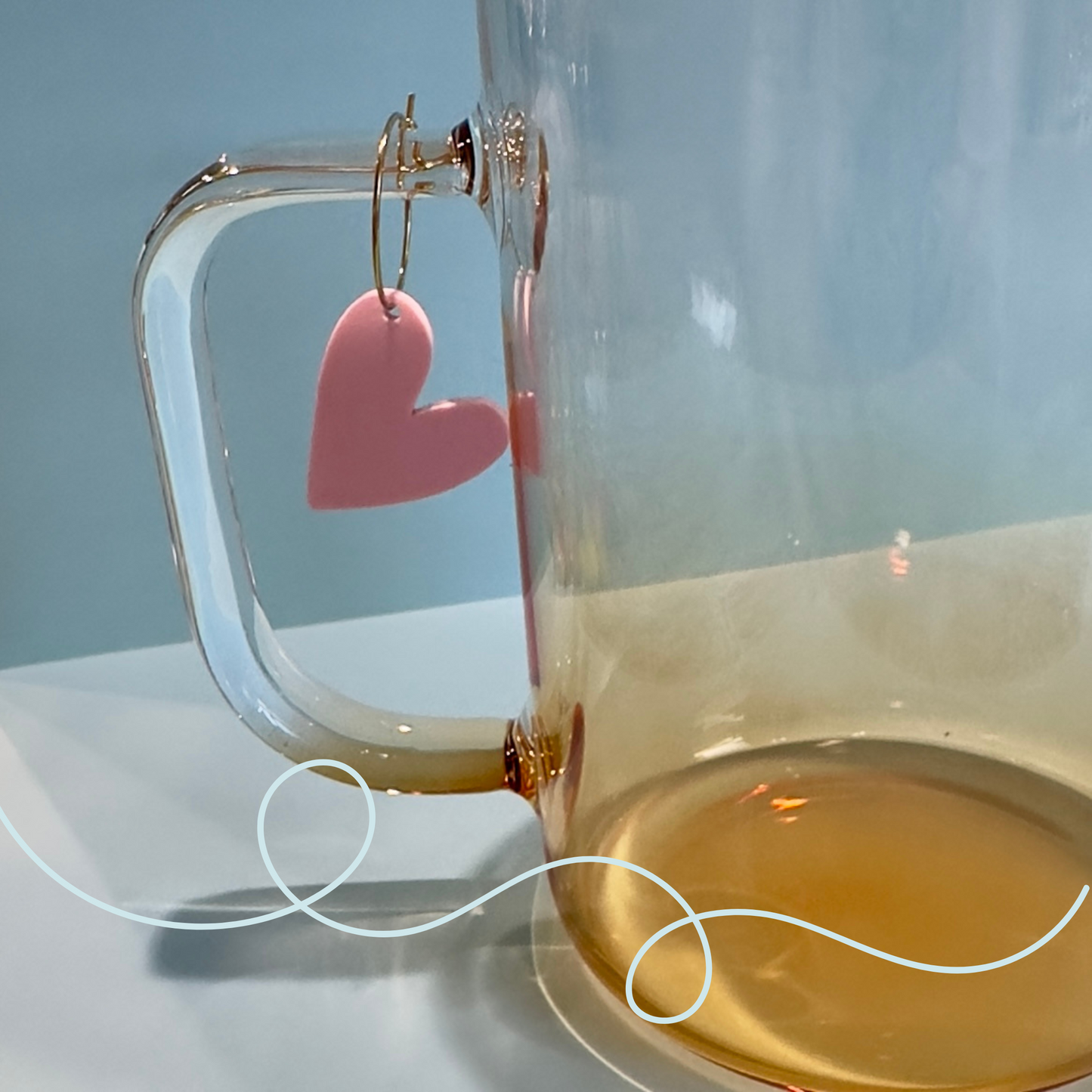 Glass Charm set of 6