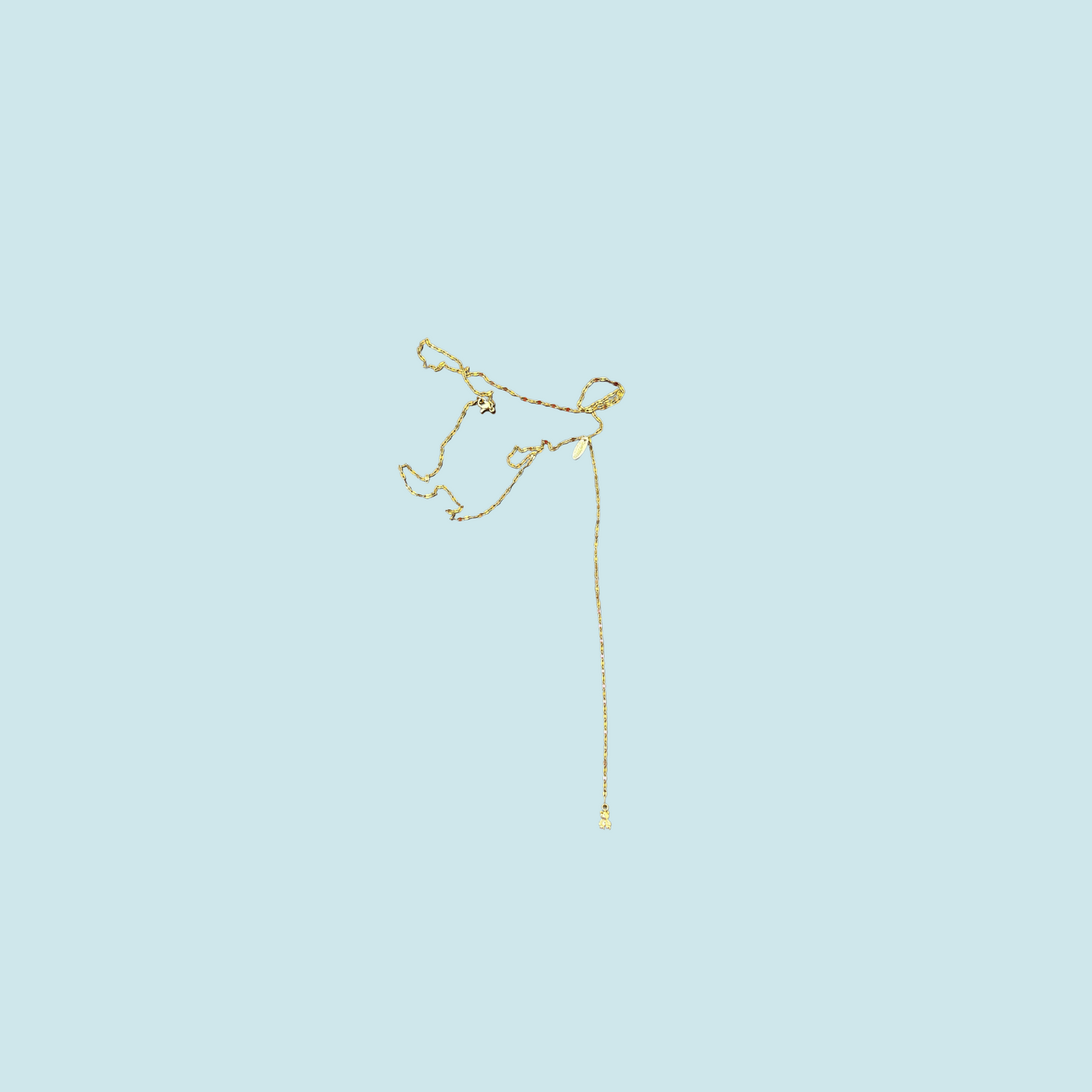 Lariat bear necklace