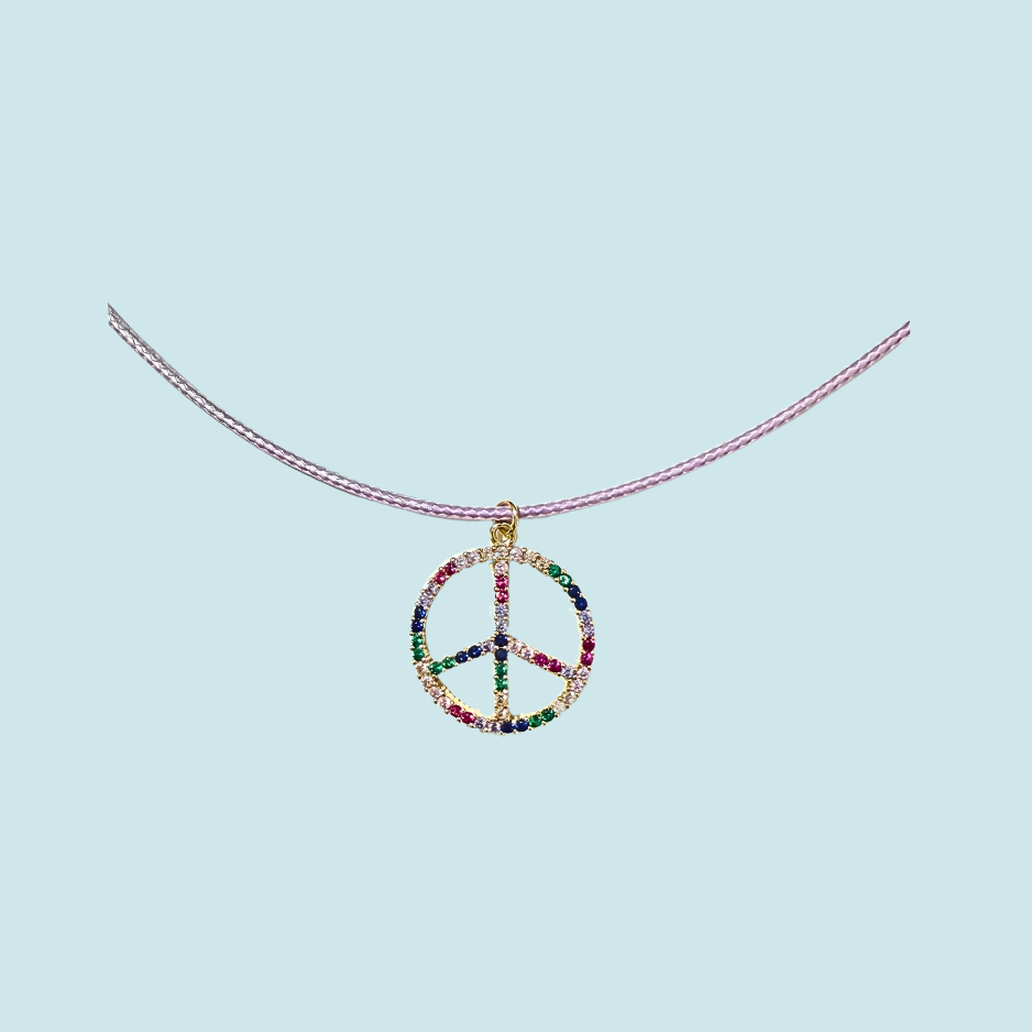 Peace leather cord