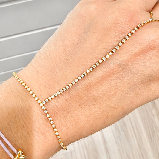 Hand chain bracelet