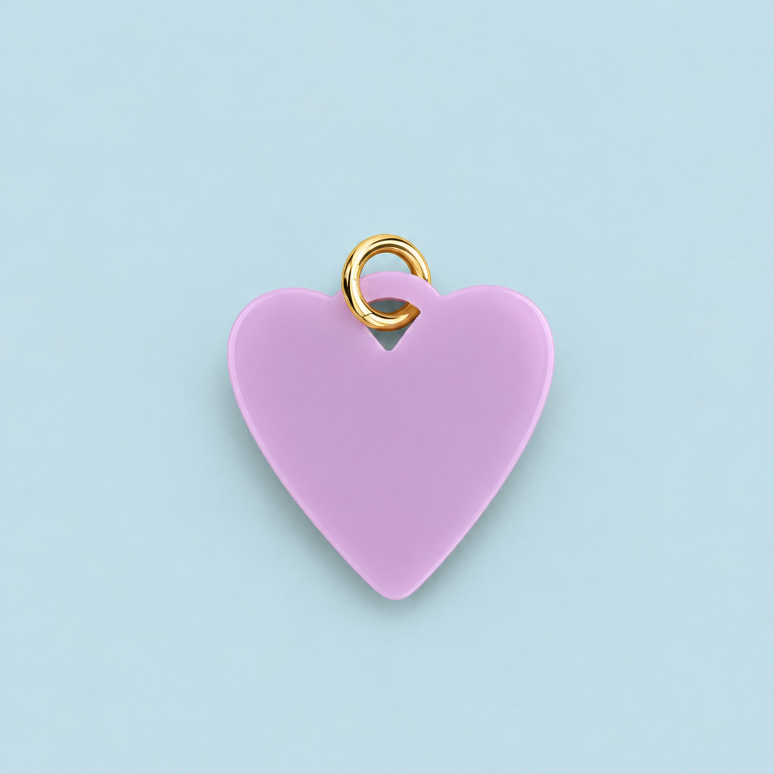 Muy Charm Acrylic Big Heart