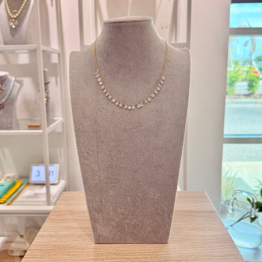 Tiny Clear Crystal Choker