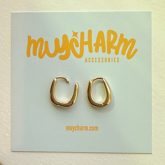 Gold hoop earrings