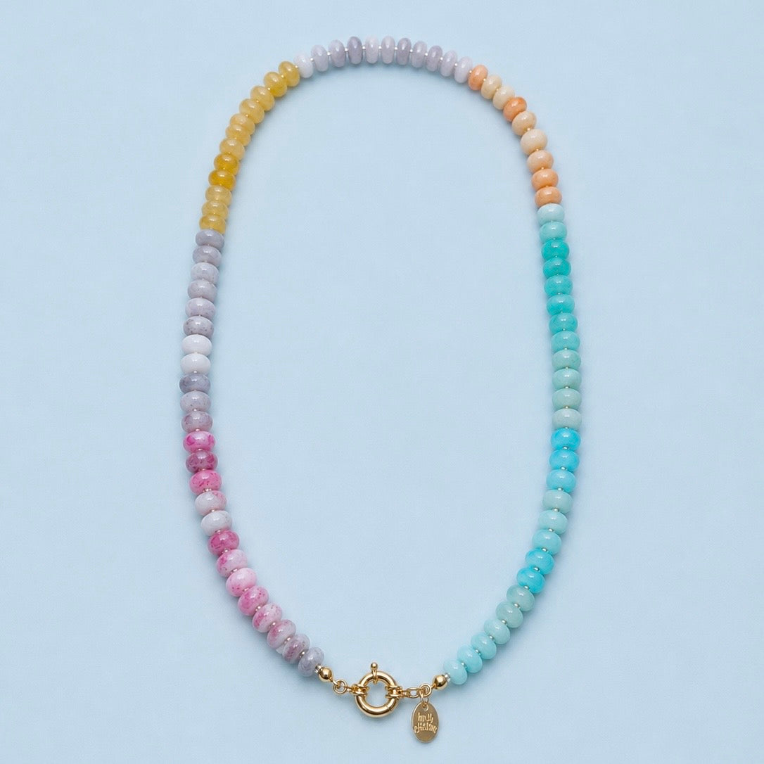 Glass bead necklace