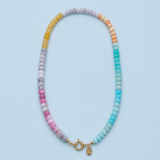 Glass bead necklace