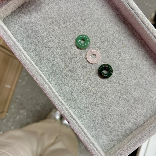 Jade donut charm