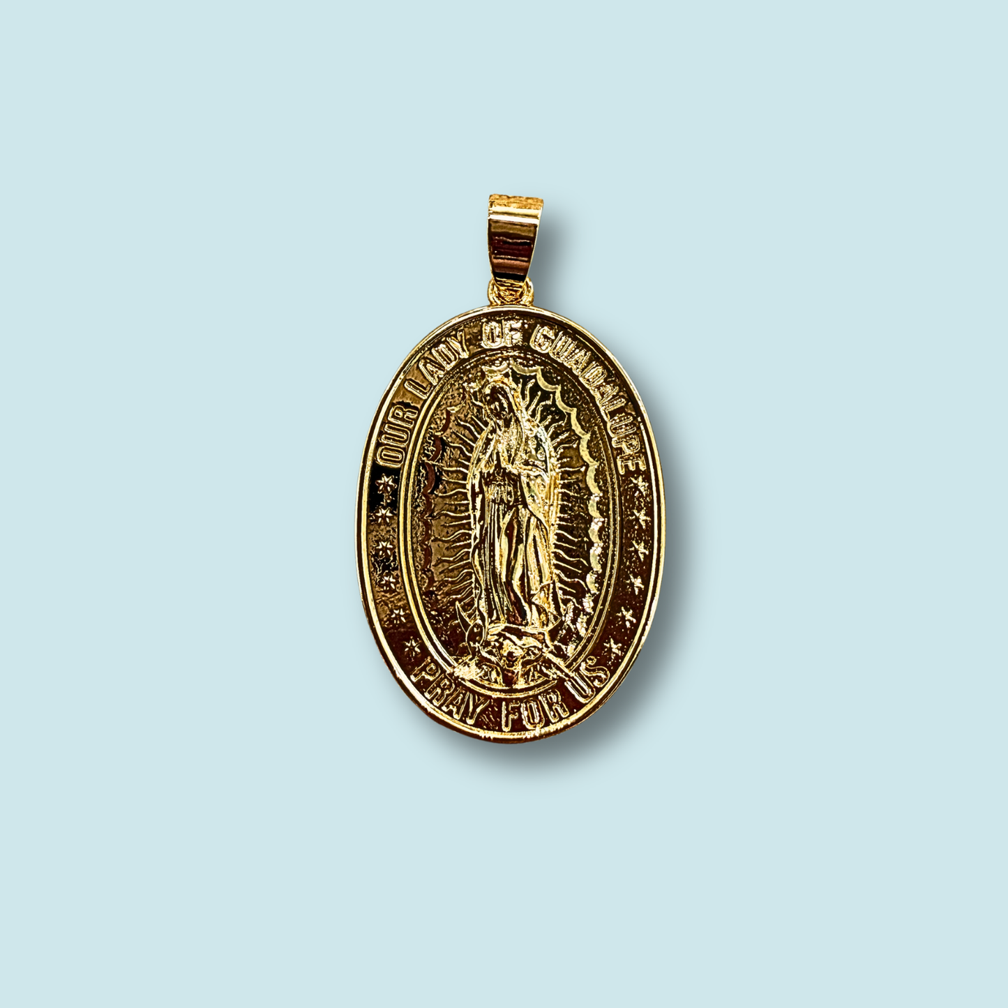 Guadalupe Gold Pendant