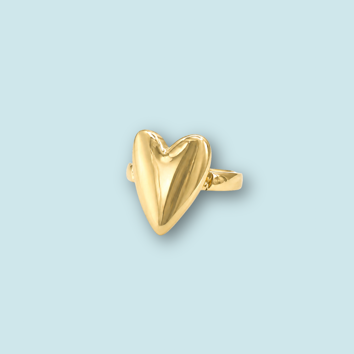 Flat Heart Ring