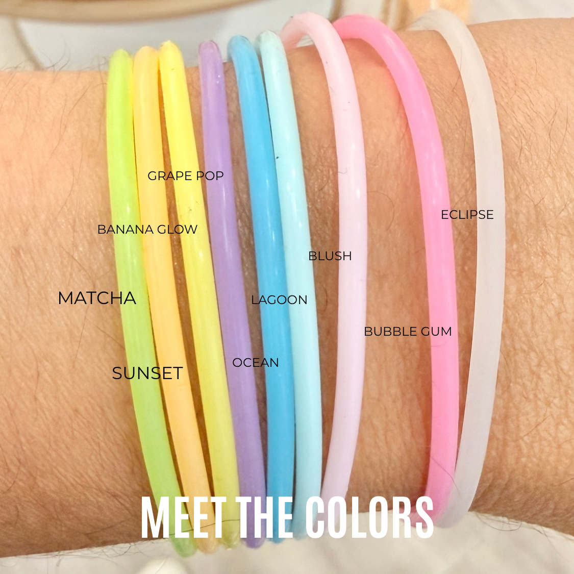 Jelly Bracelets Translucent Colors (Last Chance 🩵)