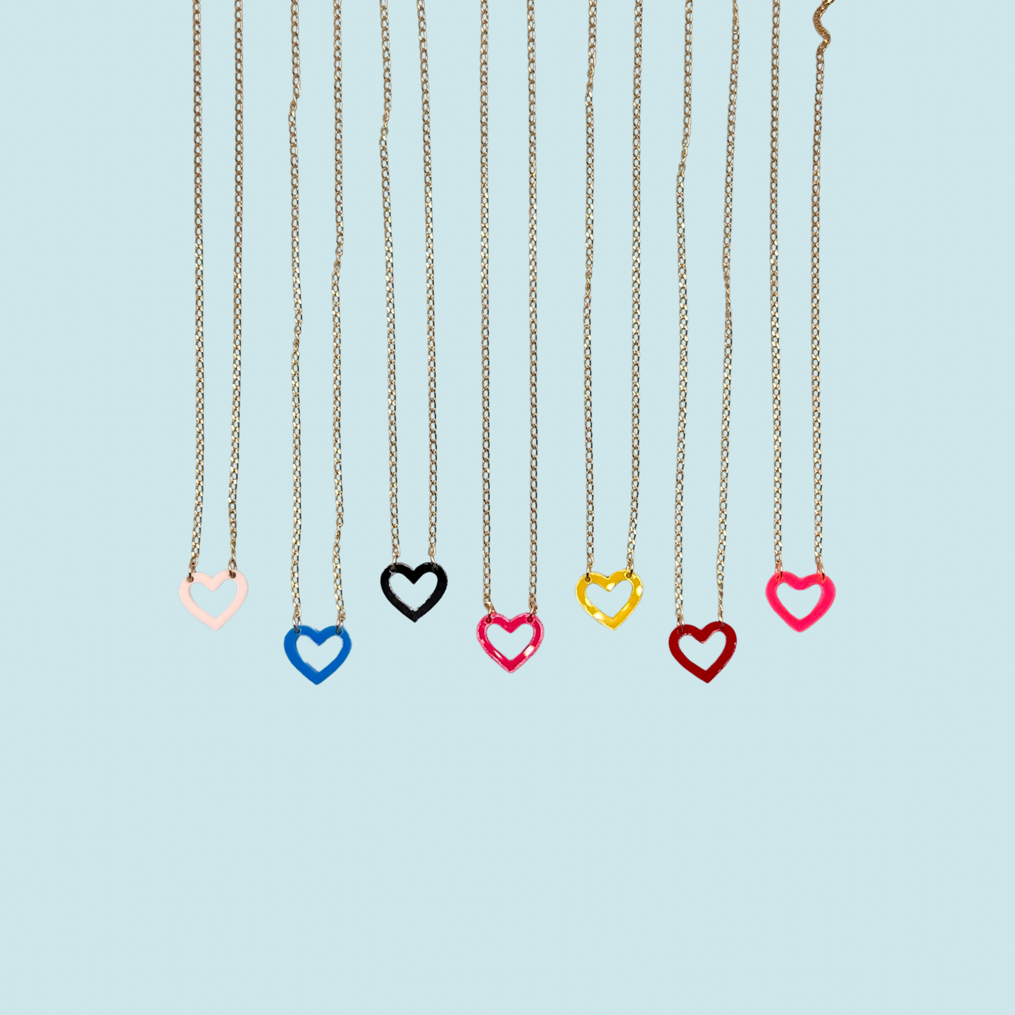 MINI HEART CHAIN NECKLACE