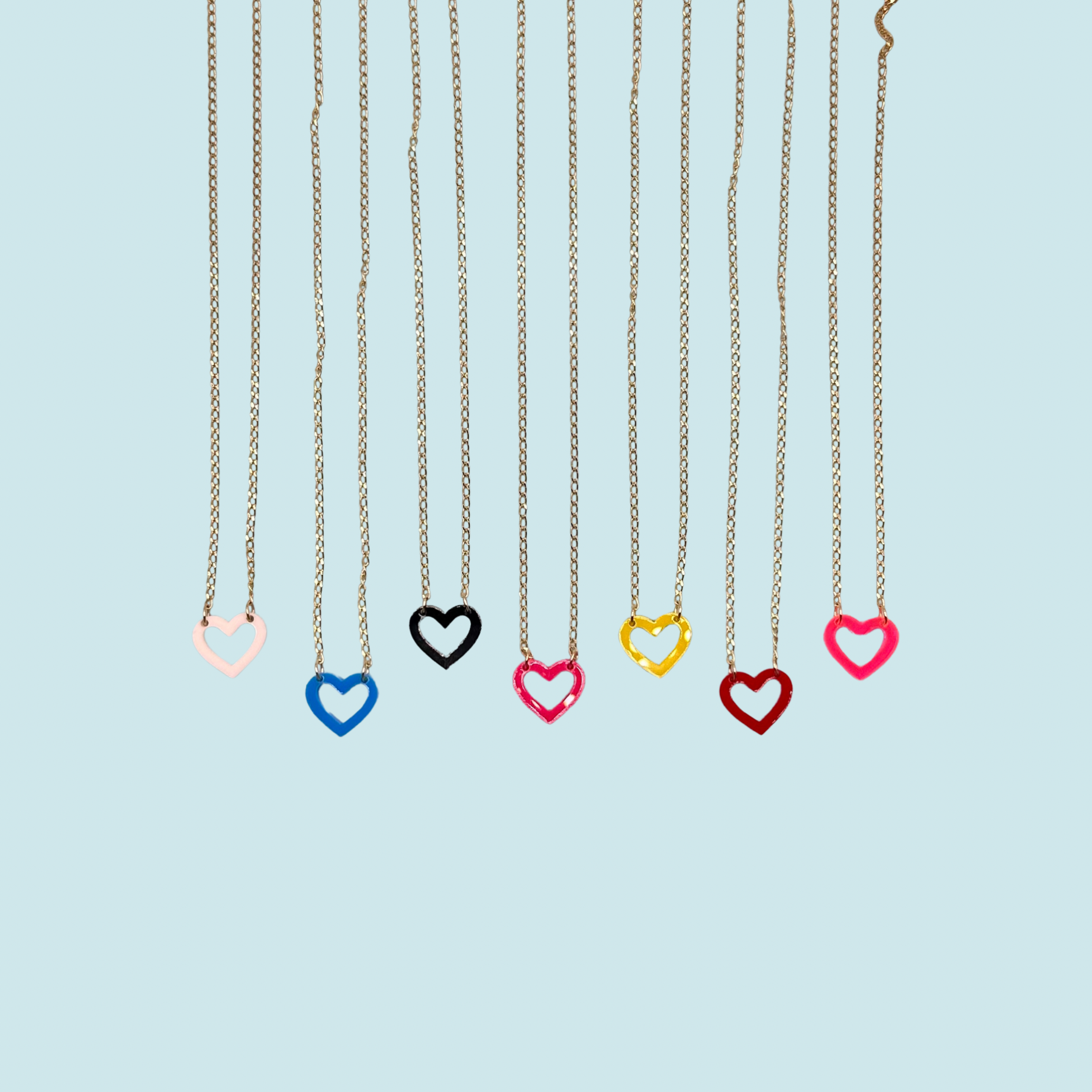 MINI HEART CHAIN NECKLACE