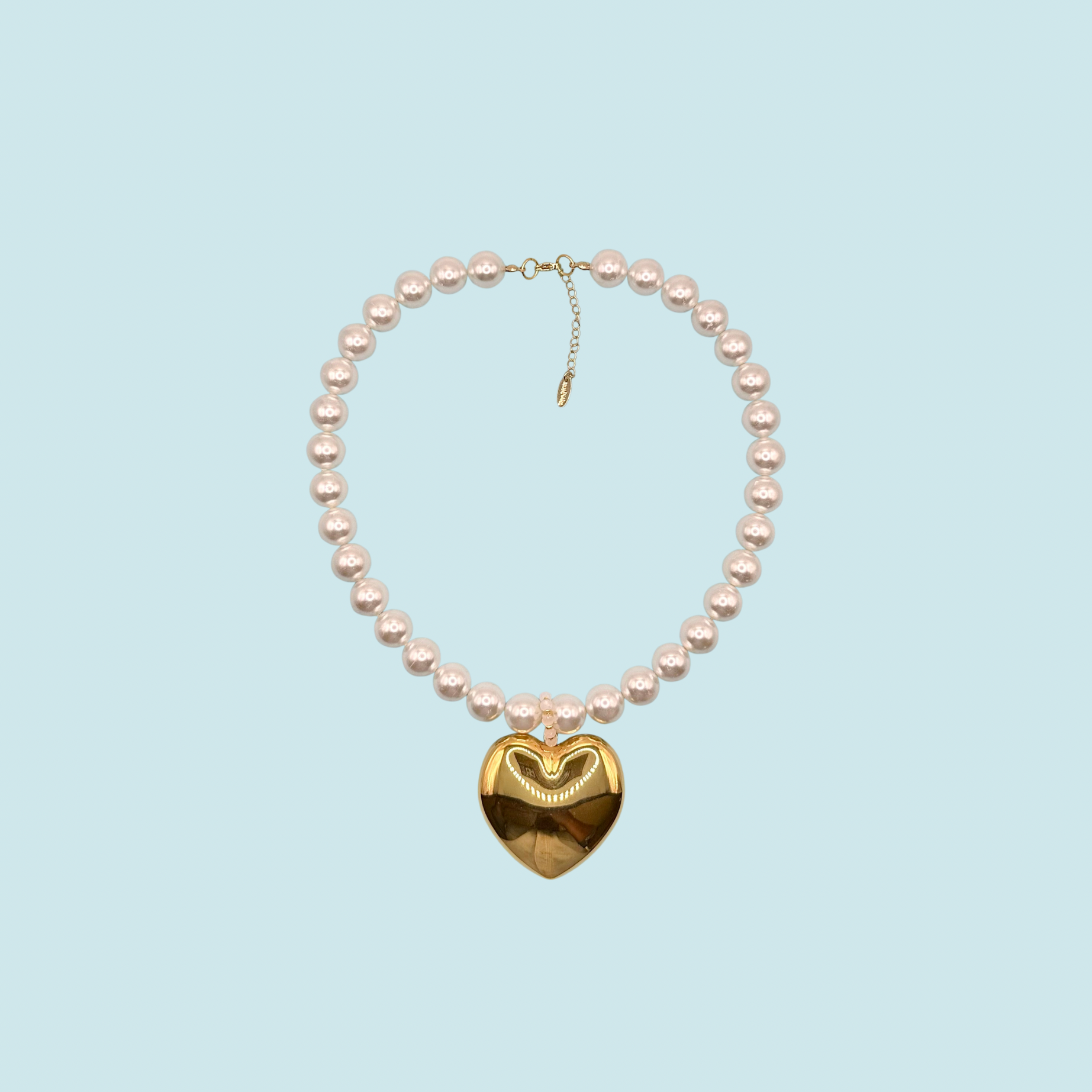 VALENTINA GOLD PEARLS NECKLACE (more colors available)