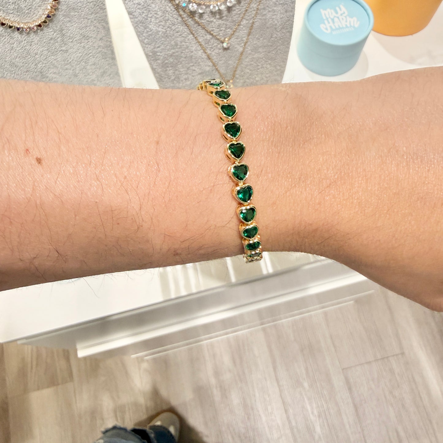Small Hearts Bracelet (more colors available)