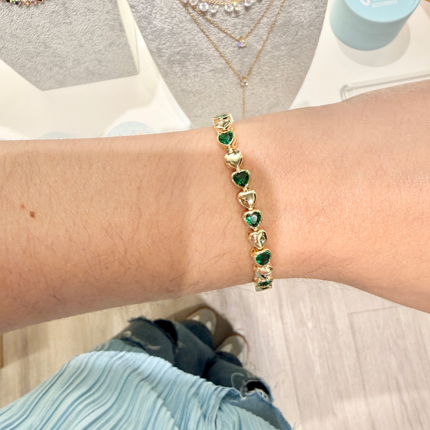 Small Hearts Bracelet (more colors available)