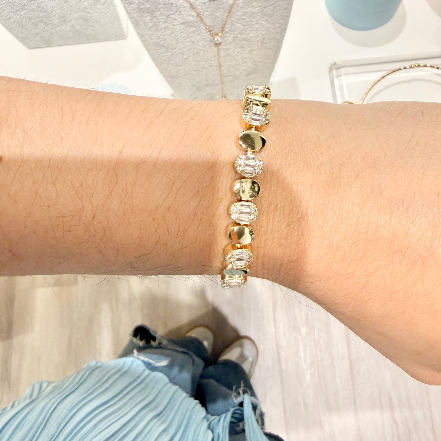 Flat Bead Bracelet