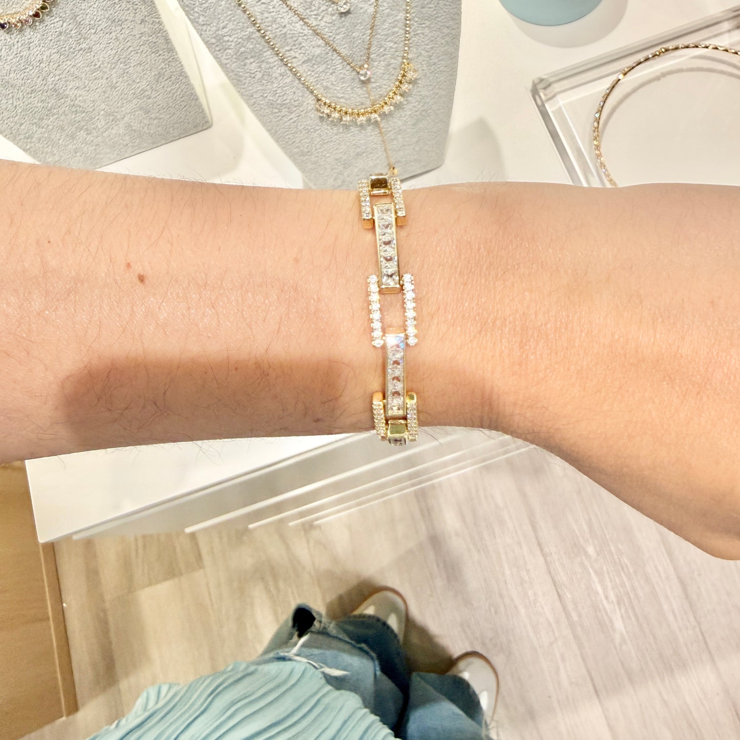 Square Pave Bracelet