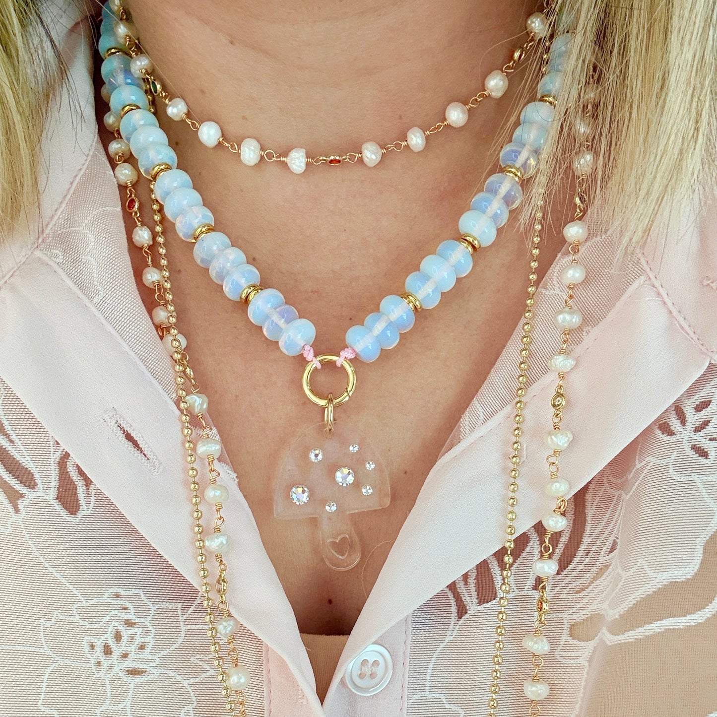 Fairy Mushroom Necklace