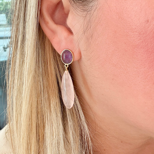 Cuarzo Long Earring