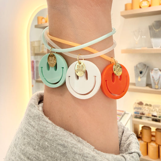 Jelly Smile Face Solid color bracelet