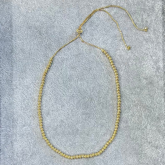 BEAD GOLD NECKLACE