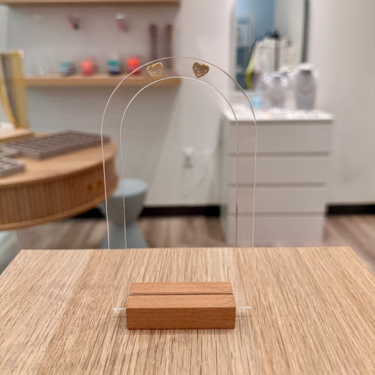 Mini crystal Heart earrings