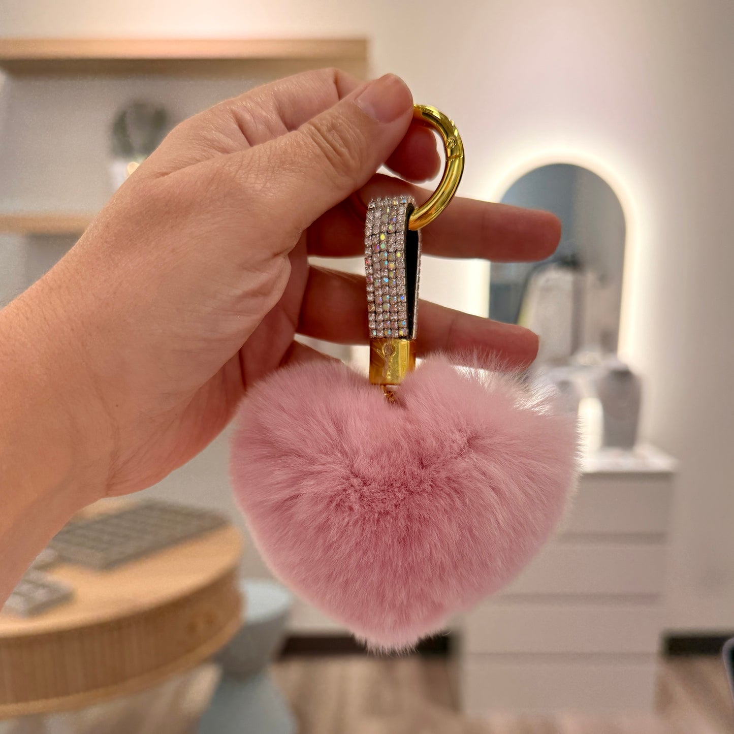 Puffy bag charm