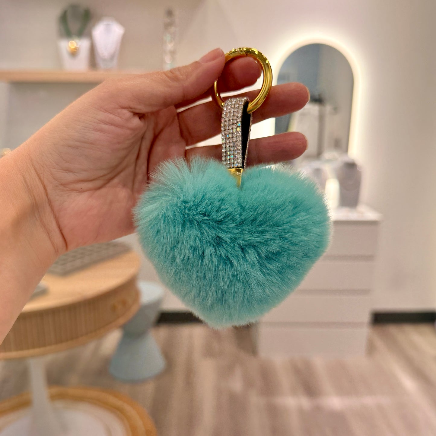 Puffy bag charm