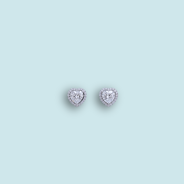 Lux heart earrings