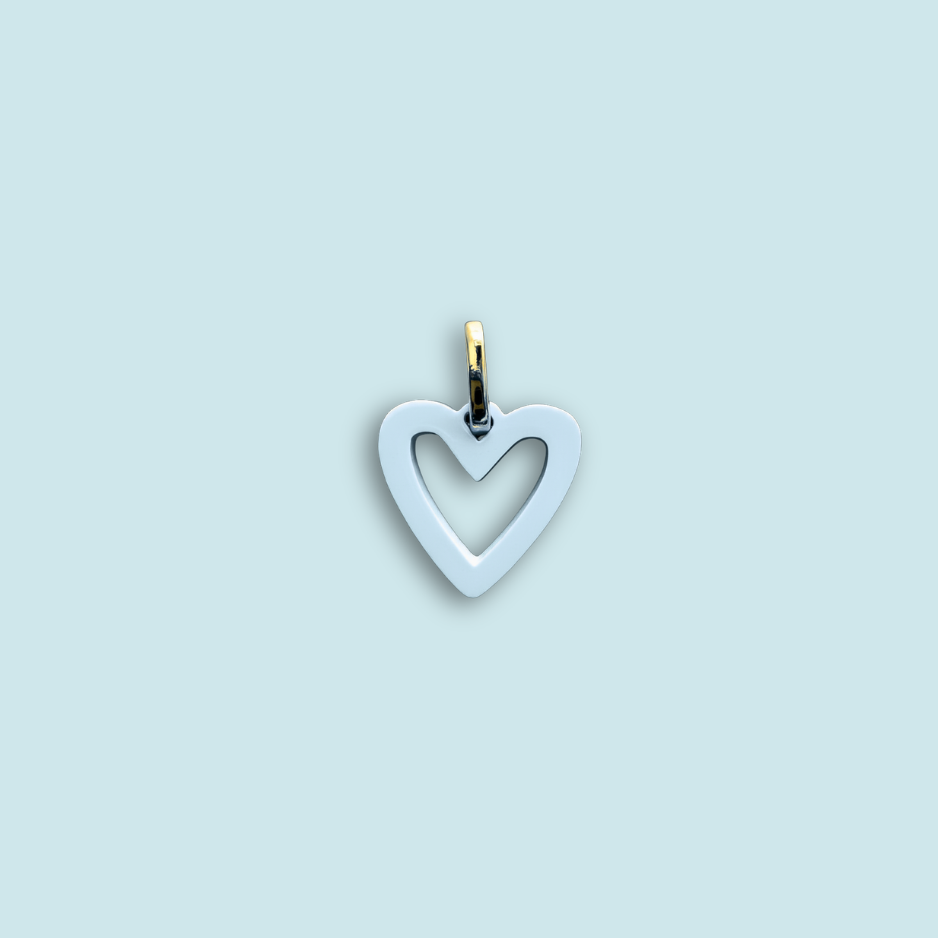 Acrylic mini heart charm