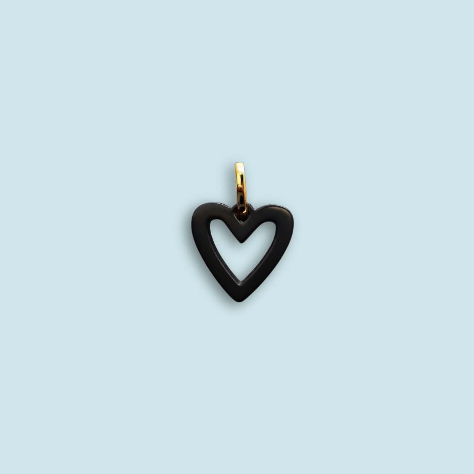 Acrylic mini heart charm