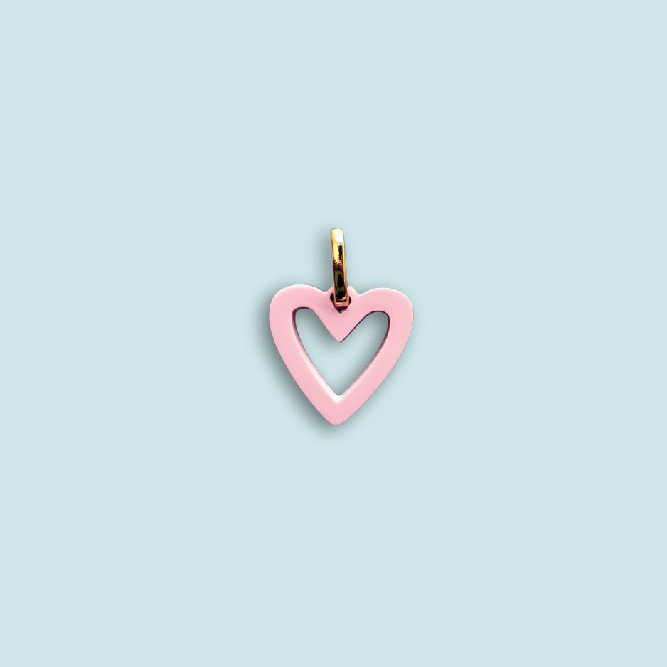 Acrylic mini heart charm