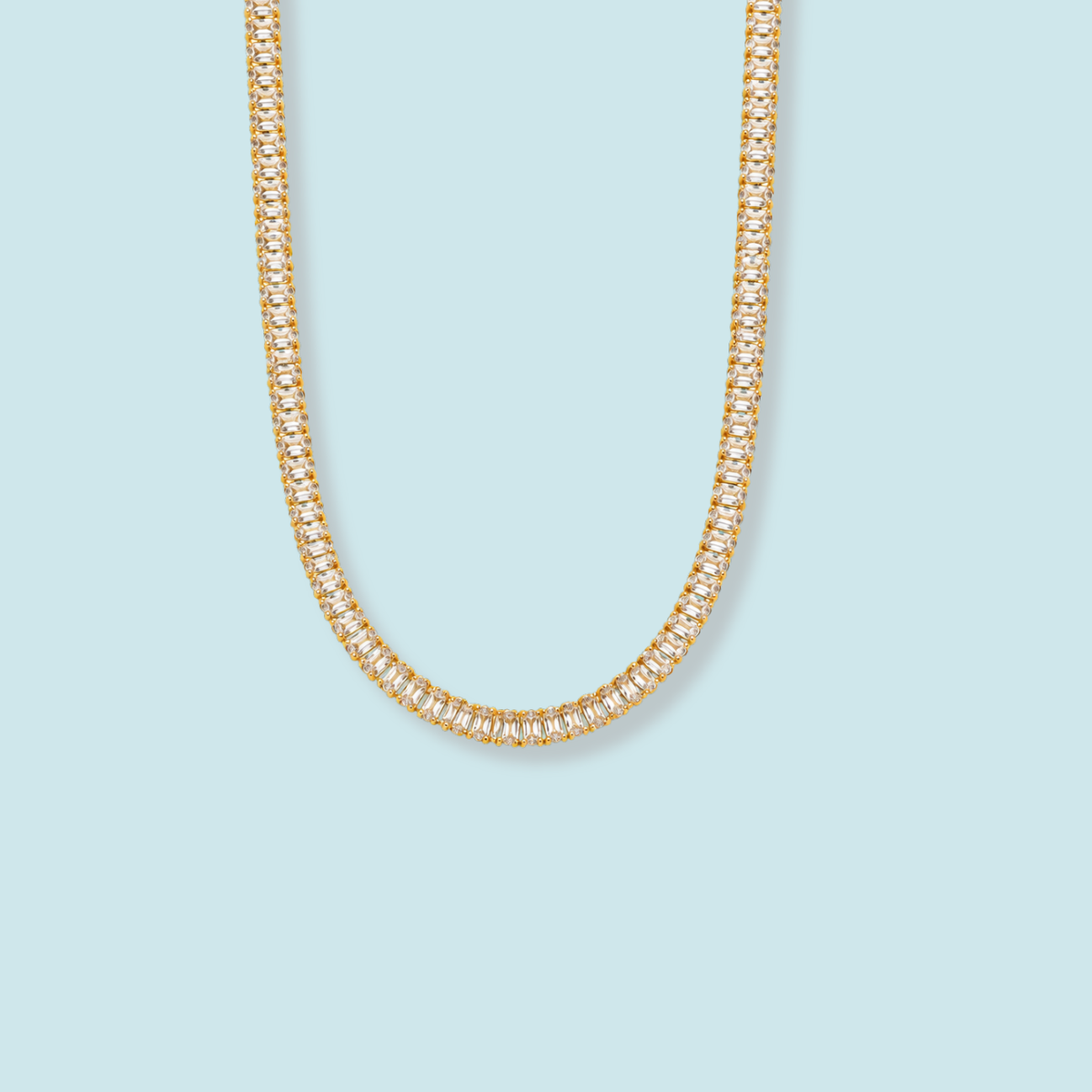Rectangle Crystal Necklace