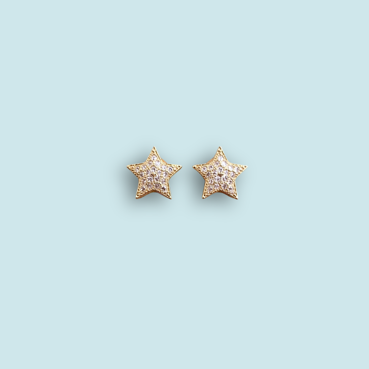 Mini star earrings