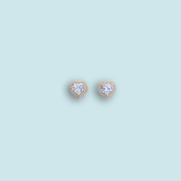 Lux heart earrings